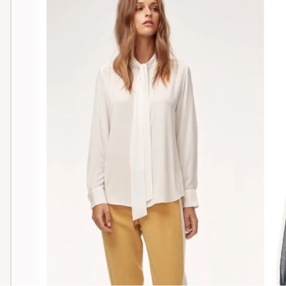 Aritzia Babaton Blouse toffee brown size M - Picture 2 of 10